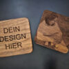 Untersetzer aus Akazienholz im 4er Set - Perfekt für dein Zuhause!