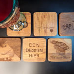 Untersetzer aus Akazienholz im 4er Set - Perfekt für dein Zuhause!