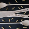 Kochlöffel-Set aus Buchenholz mit Gravur
