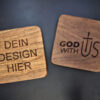 Untersetzer aus Akazienholz im 4er Set - Perfekt für dein Zuhause!